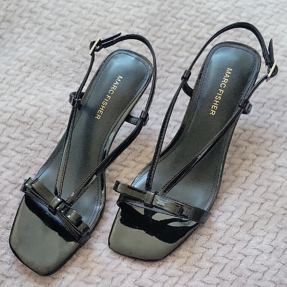 Marc Fisher Black Patent Leather Heels